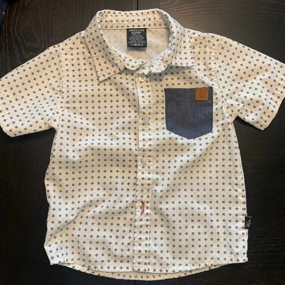 Boys 3T button up short sleeve shirt